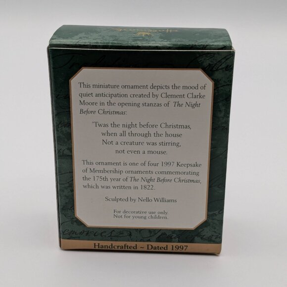 Hallmark Keepsake Ready for Santa 1997, Miniature Membership Exclusive Ornament - Picture 9 of 11